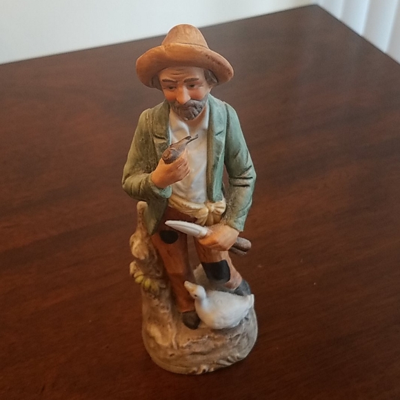 Antique Old Couple Porcelain Fixtures - Picture 3 of 11